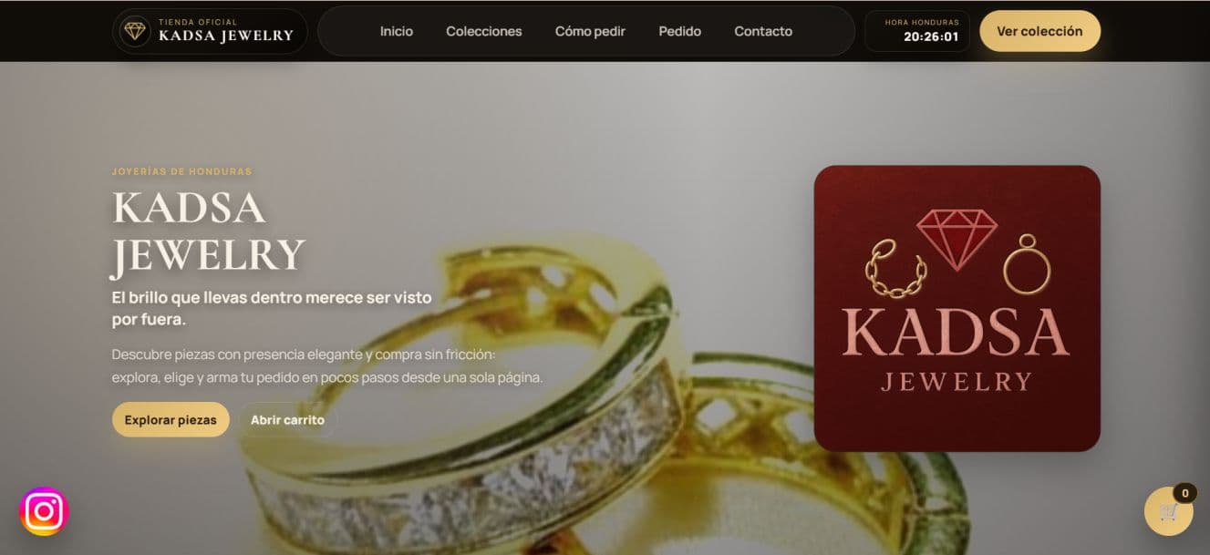 Catalogo web de KADSA con productos destacados